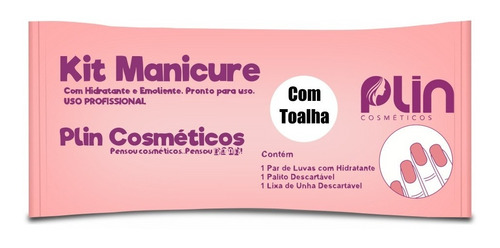 100 - Kits Descartáveis Manicure Com Toalha 