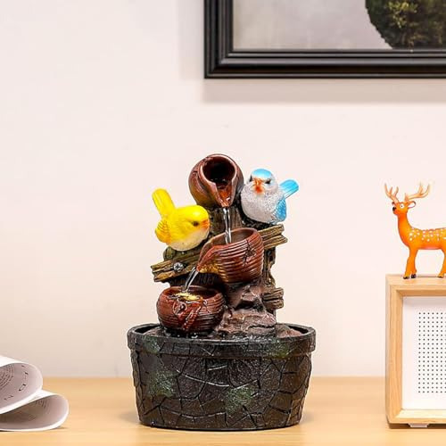 Fuente De Mesa De Interior Con Cascada Pequeña Con Luz Led F