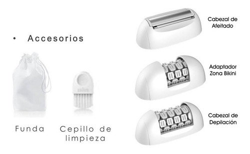Imagen 3 de 4 de Depiladora Electrica Gama Skin Pro Go 2 Cabezales + Bikini