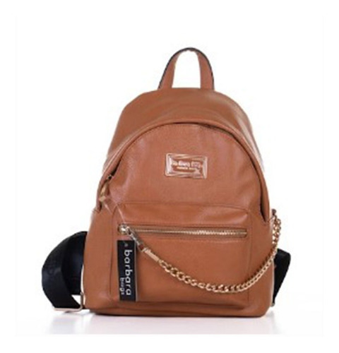 Mochila Simil Cadena Mediana Barbara Bags Xu675 Maple 