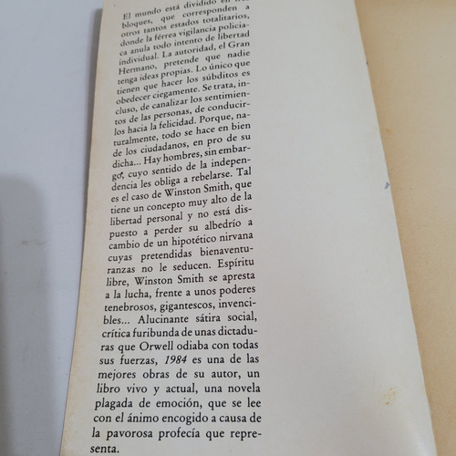Libro,1984,george Orwell, Destino,caballito (Usado)