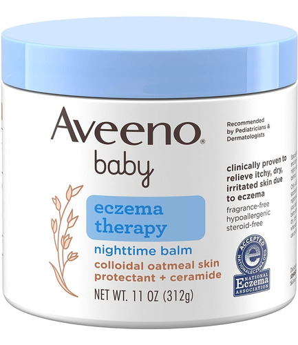 Aveeno Bálsamo De Eczema Para Bebé, Terapia Nocturna 312g
