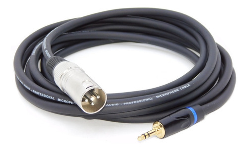 Imagen 2 de 3 de Cable Mini Plug 3,5 Stereo A Canon Macho 2 Mts Gold Hamc