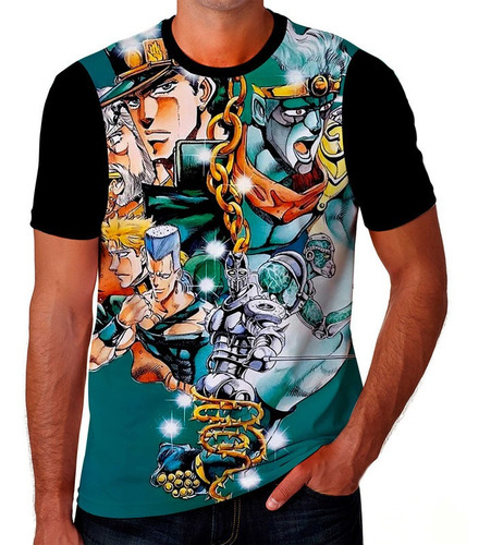 Camiseta Camisa Jojo Bizarre Adventure Anime Desenho Kids 08