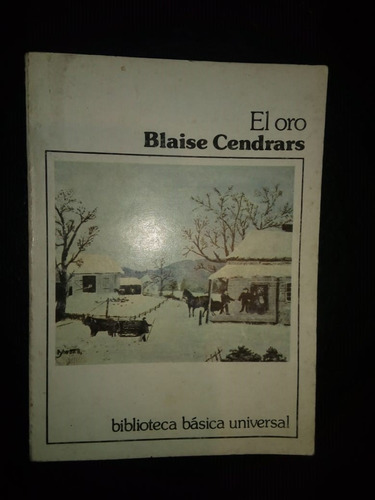 Libro El Oro Blaise Cendrars