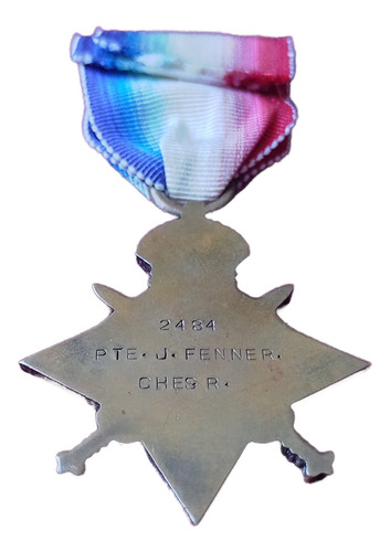 Medalla Inglaterra Estrella Campaña 1914-15 Primera Guerra (Usado)