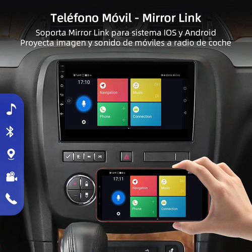 C-j Estéreo Android Para Silverado 2007-2013 Cámara Gps Fm