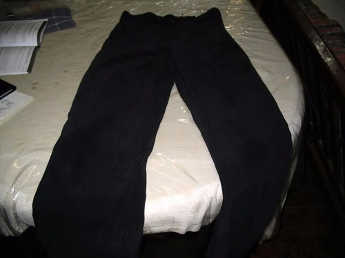 Pantalon  Vestir Negro Tela Tipo Aterciopelada Taal Equipe 3