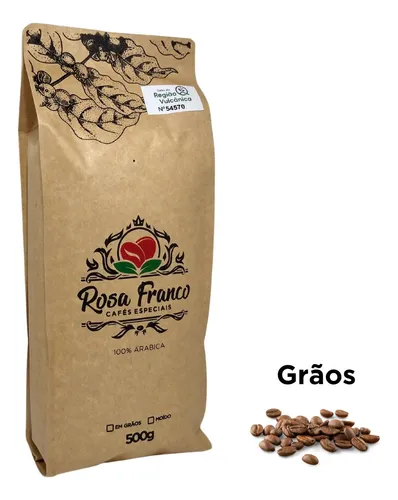 Café Especial Rosa Franco 500g Blend Catuaí Amarelo Em Grãos