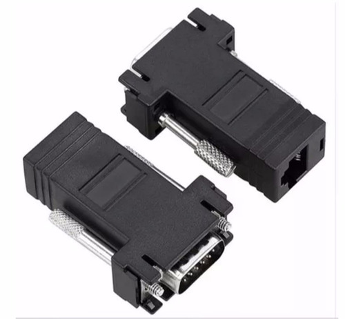 Par De Adaptadores Vga Macho A Rj45 Para Extender Vga