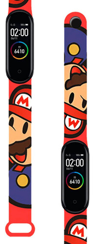 Correa Compatible Para Xiaomi Mi Band 4 Y 3 Mario Bros