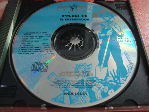 Pablo El Enterrador - Same Cd Aeroblus ( Marcao Hardao ) (Usado)