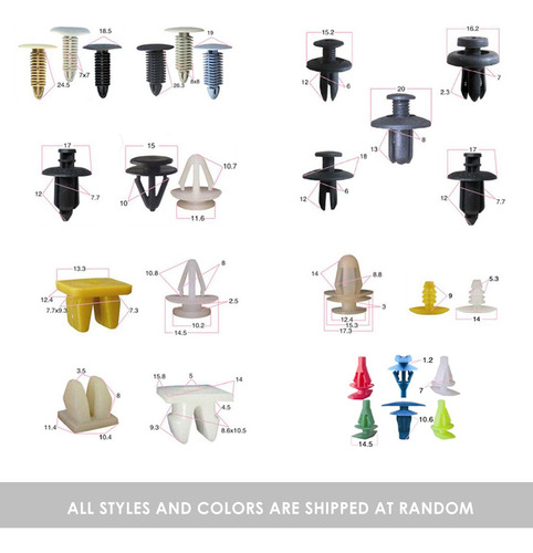 Kit De Remaches Y Sujetadores Para Molduras, Surtidos, Cuerp