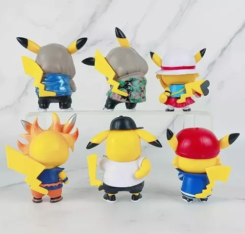 Pokemon Set 10 Cm Figura Muñeco Juguete Ash Pikachu Anime