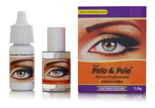 Henna Para Sobrancelhas Pelo E Pele 1,5g Kit C/ 4 Unidades 