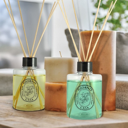 Imagem 1 de 10 de Aromatizador De Ambientes Kit Bamboo E Alecrim 240ml -2 Unid
