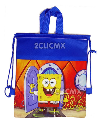 10 Bolsas Dulcero Costal Recuerdo Infantil Bob Esponja