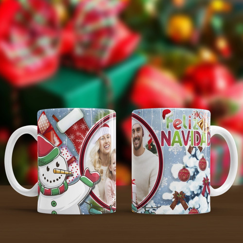 Diseños Plantillas Para Tazas Navidad Sublimación P111