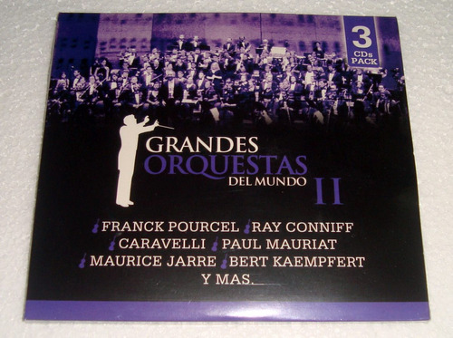 Grandes Orquestas Del Mundo 2 Franck Pourcel Ray Conniff 3cd