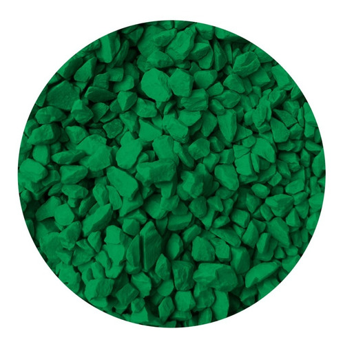 Piedras Grava P/pecera Acuario Decoración Verde Bandera 3kg