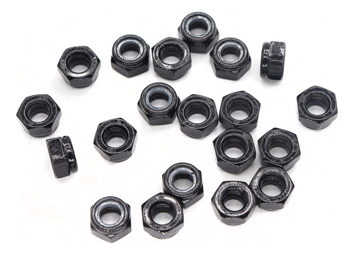 Binifimux 10pcs M10 X 15 Mm Hex Nylon Inserta Autoinforme,