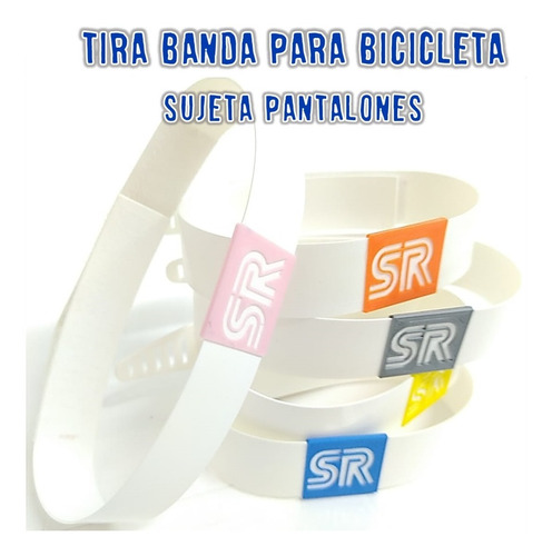 Imagen 6 de 8 de Tira Banda Bicicleta Accesorio Sujeta Pantalones Seguridad