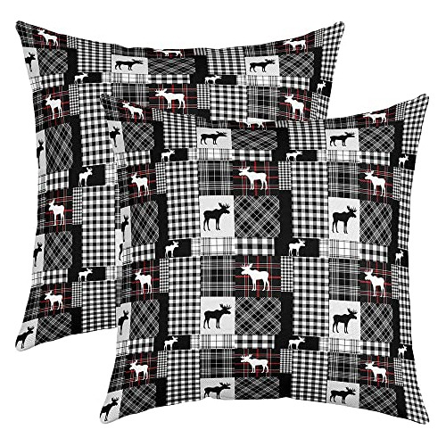 Fundas De Almohada Cuadros Buffalo Patchwork 18x18 Set ...