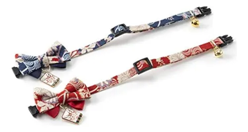 Necoichi Kabuki Corbata De Lazo Collar Para Gato