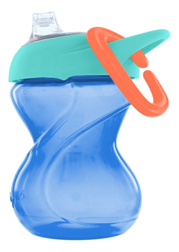 Vaso De Boquilla Suave C/gancho Bebes Azul Claro