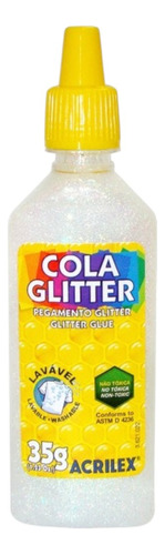 Brillantina Glitter Acrilex Con Goma Serviciopapelero