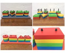 Comprar Juego Didactico De Armar Con Figuras Geometricas En Mdf.