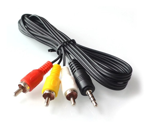 Cable Audio Y Video Av 3.5mm A 3 Rca 1 Metro