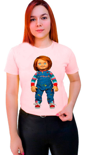 Polera Chucky Muñeco Peliculas Terror 100% Algodón Familiar