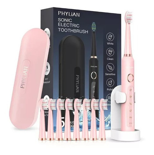 Phylian Sonic Cepillo De Dientes Eléctrico Inalambrico, Estu