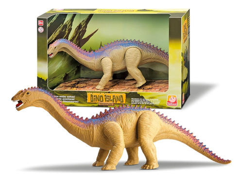 Boneco Dinossauro Barapassauro Articulado Dino Island