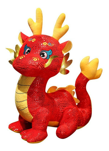 Año 2024 3d Zodiaco Chino Dragón Peluche Dragón  24cm