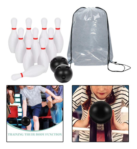 Juego De Bolos Para Niños Juguetes De Bolos Al Aire 16 Cm