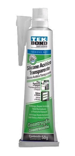 Adesivo De Silicone Acético Construção 50g Transparente
