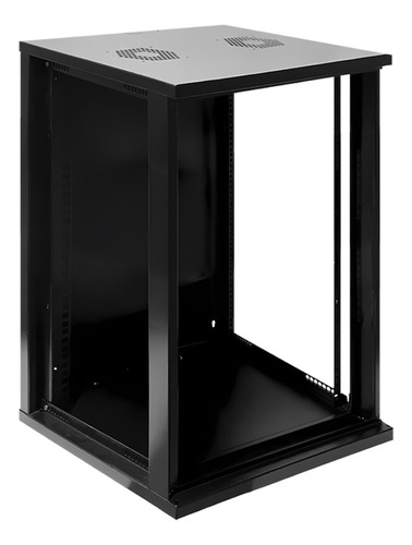 Mini Rack / Parede 19'' 12u X 320mm Desmontável Cor Preto
