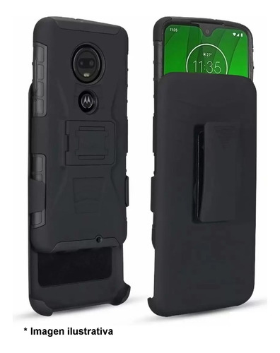 Funda Uso Rudo Moto G31 Case Clip 3 En 1 + 2 Micas Cristal