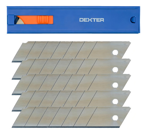 Jogo De 5 Lâminas Para Estilete 25mm Dexter