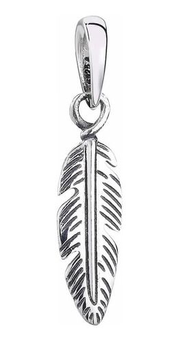 Charm Dije Colgante Pluma De Angel Plata 925