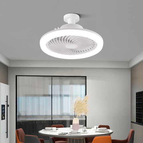 Ventilador Techo Con Lámpara Led 2en1 Con Control 85v 3tonos