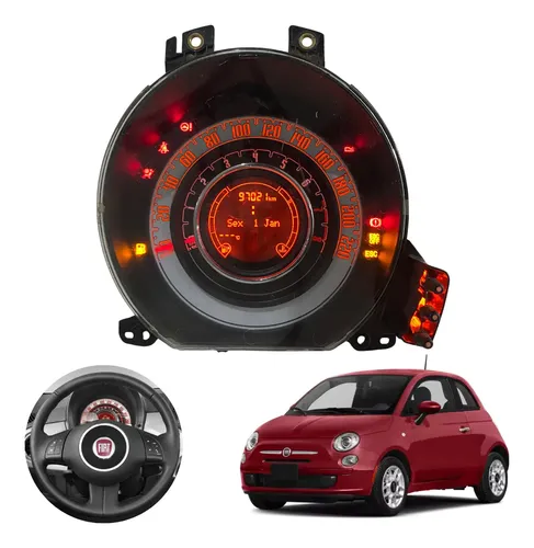 Painel Instrumentos Fiat 500 1.4 2012 2013 N°6309808451 | MercadoLivre