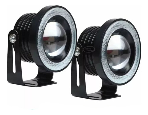 Caminero Auto Foco Ojo De Angel 76 Mm 30w Led Cob Tunning X2