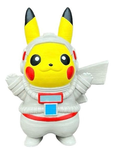 Pikachu Astronauta 3d 20 Cm 