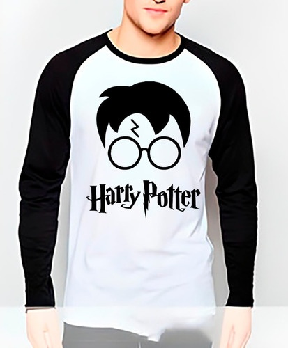 Polera Manga Larga Harry Potter Estampada Dtf Cod 003