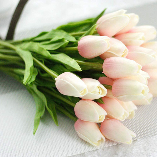 10 Units Of Artificial Tulips, Flowers, Touch