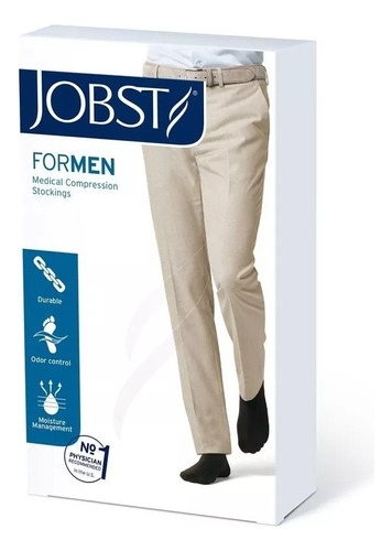 Calcetin Jobst Formen Rodilla Compresión 15-20 Color Negro