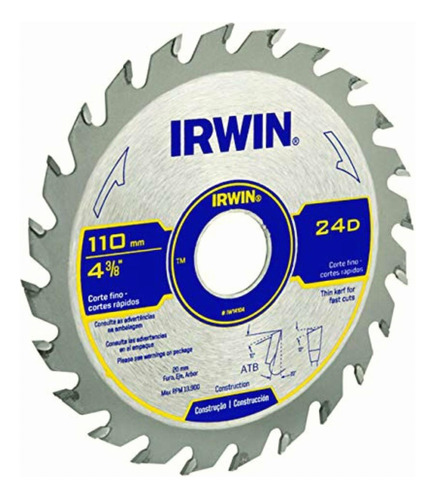 Irwin Sierra Corte Fino 4-3/8 X 24 X 3/4 Pulgadas Iw14104